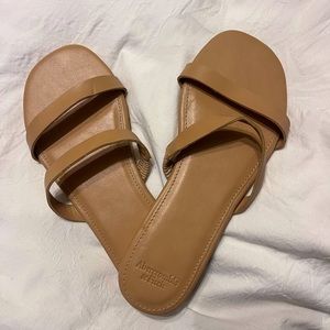 Tan Abercrombie Sandals 6/7